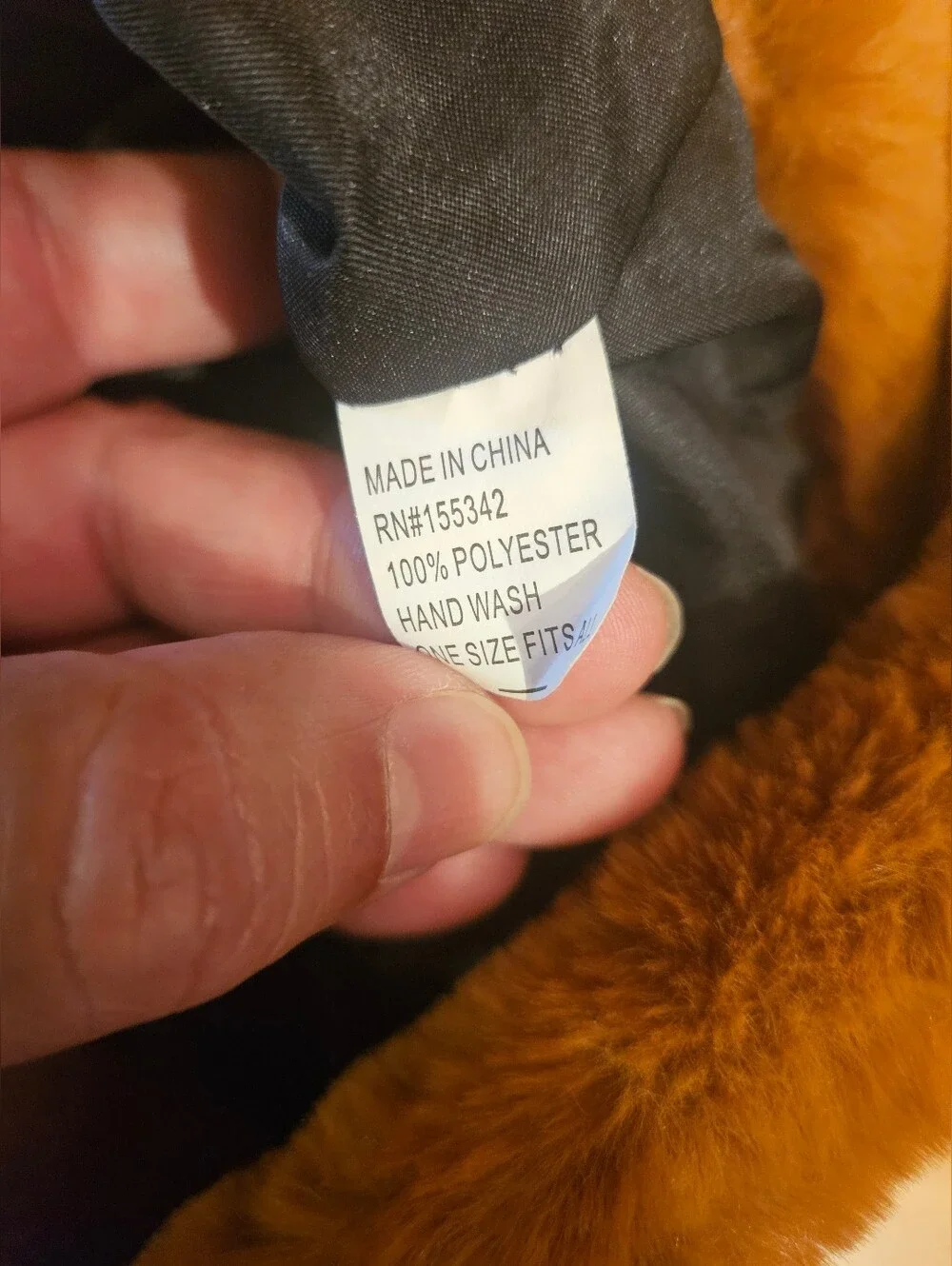 Cozy Faux Fur Bucket Hat in Warm Brown - Picture 4 of 4